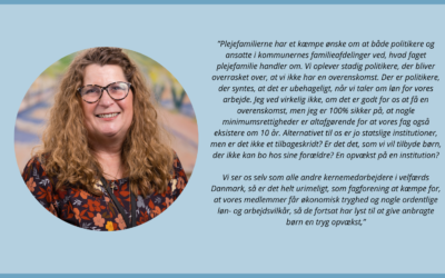 Danmarks plejefamilier vil styrke kampen for bedre løn- og arbejdsvilkår