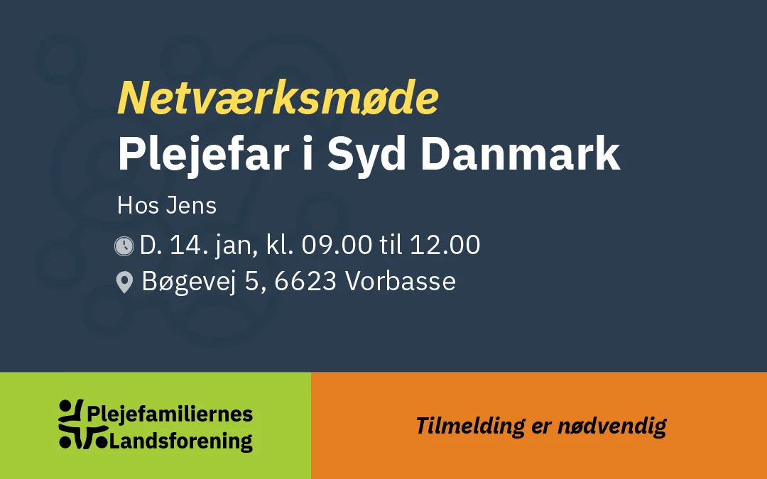 Netværksmøde – Plejefar i Syd Danmark