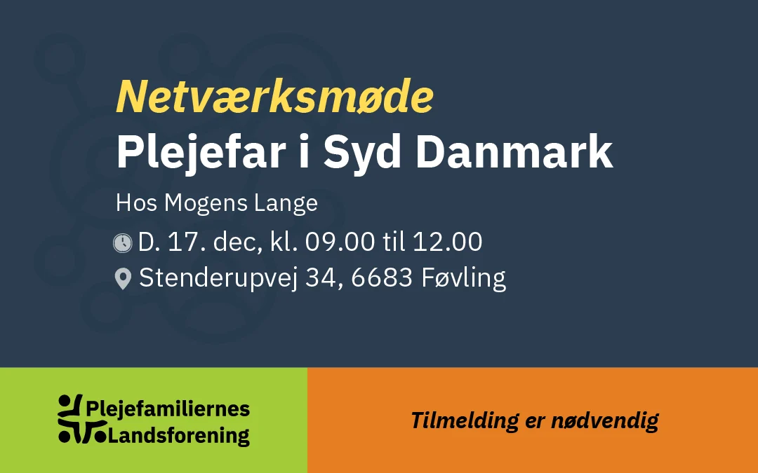 Netværksmøde – Plejefar i Syd Danmark