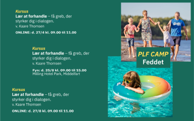 Se aktiviteter for PLF-medlemmer i den kommende periode