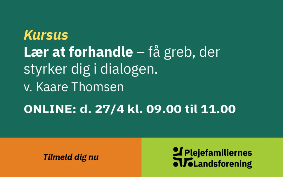 Kursus – Lær at forhandle (Online 27/4)