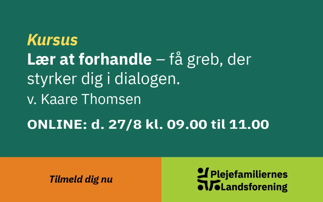 Kursus – Lær at forhandle (Online 27/8)