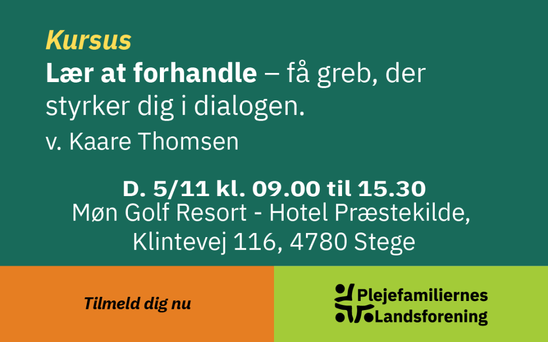 Kursus – Lær at forhandle (Møn Golf Stege)